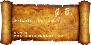 Golobics Bulcsú névjegykártya